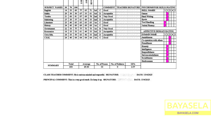 ResultSheets: School image promoting software