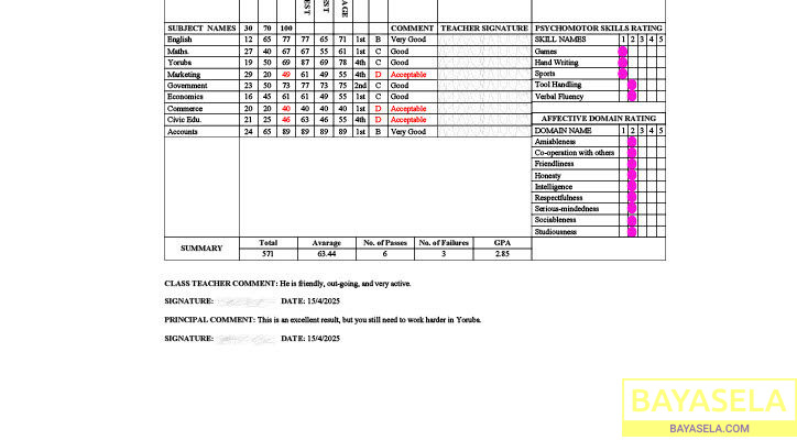 ResultSheets: School image promoting software