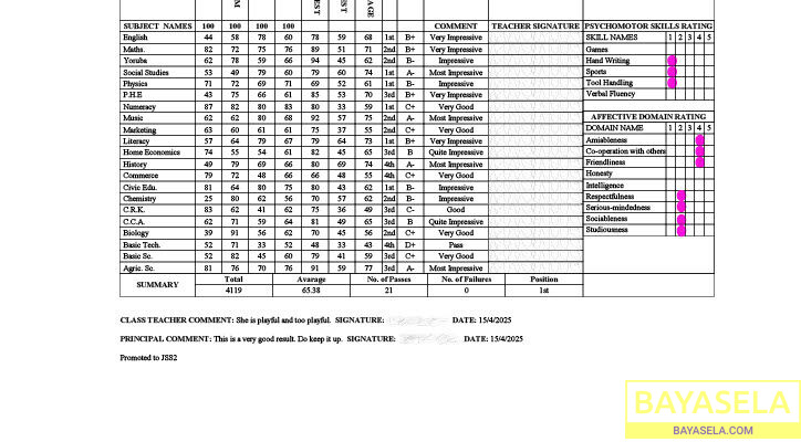 ResultSheets: School image promoting software