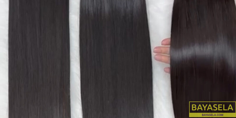 Natural color bone straight