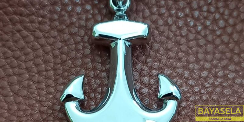 Men’s anchor stainless steel pendant necklace