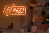 Brighten Your Venue with a Custom “Live Music” N