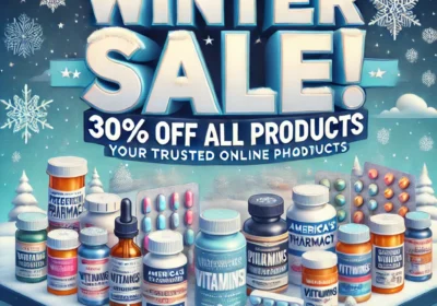 DALL·E-2024-12-30-15.35.37-A-vibrant-and-professional-poster-for-an-online-pharmacy-winter-sale.-The-design-includes-a-snowy-winter-background-with-snowflakes-and-a-subtle-gradi