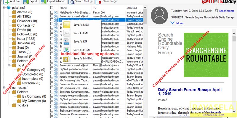 MailsDaddy NSF to PST Converter Tool